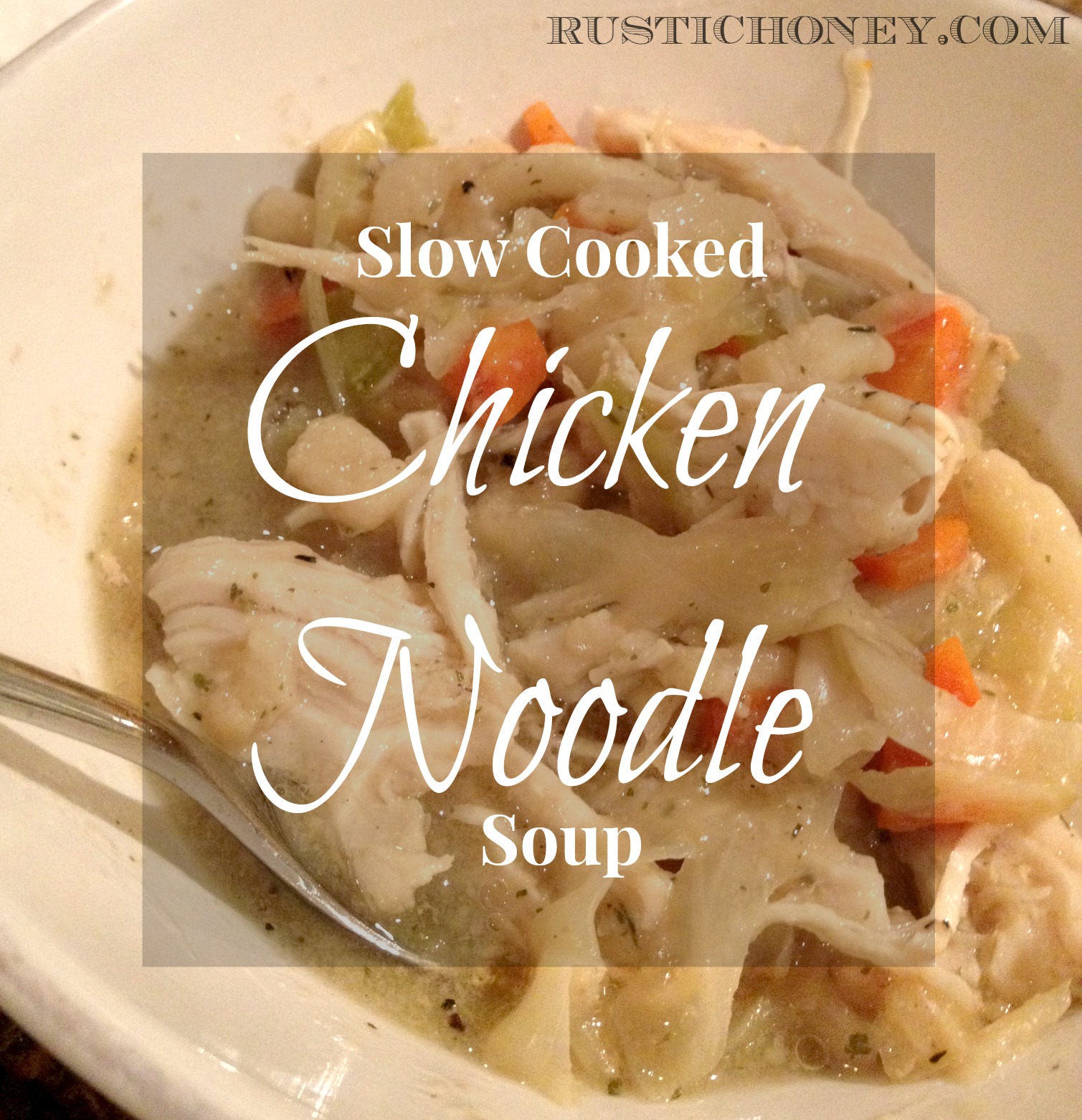 Slow Cooked Homestyle Chicken Noodle Soup